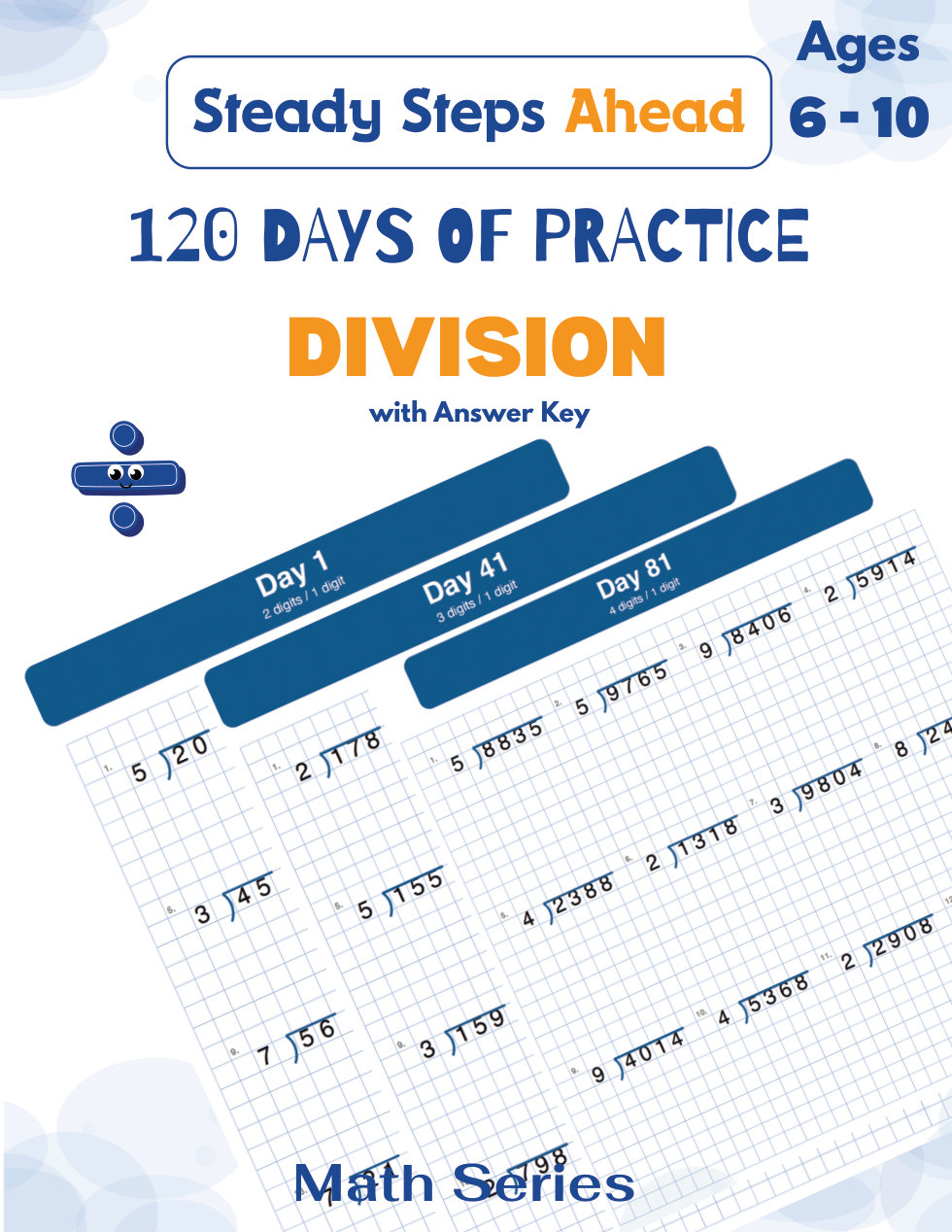 Division Practice Workbook cover