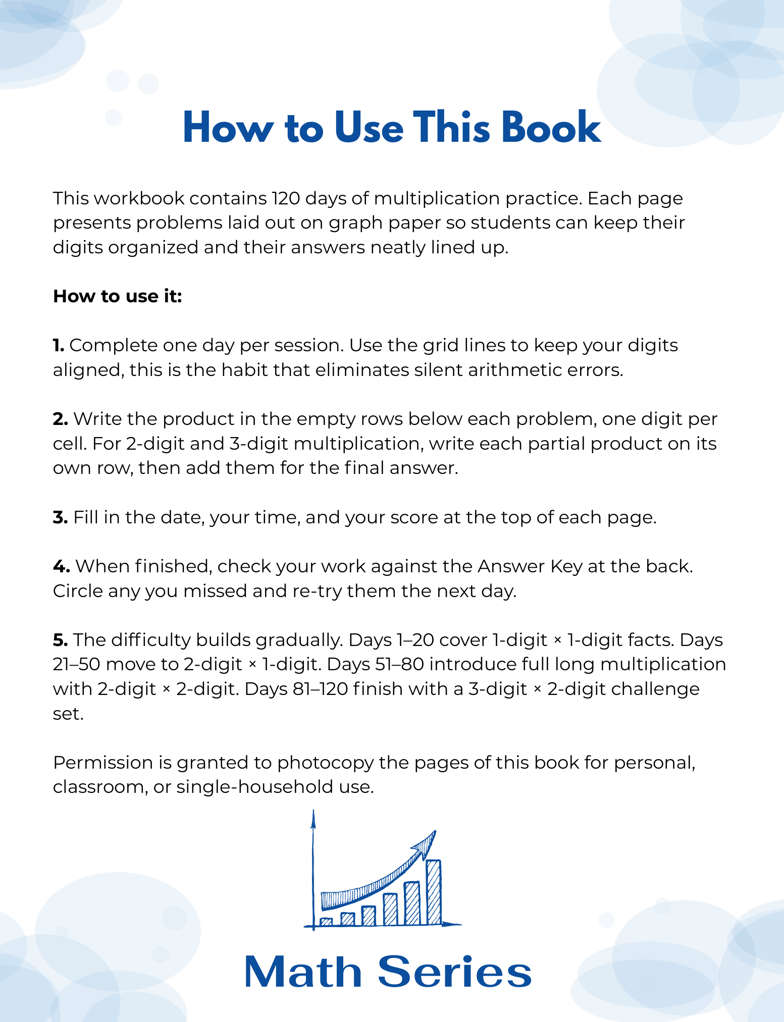 How to use this workbook
